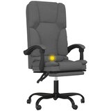  Masažni uredski naslonjač od tkanine tamnosivi | shoptok.hr