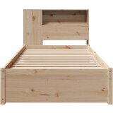 vidaXL Krevet s regalom za knjige bez madraca 90x200 cm od borovine | shoptok.hr