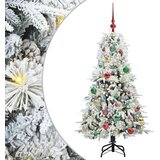 vidaXL Umjetno božićno drvce s nogom s stalakom Zelena 150 cm PE i PVC | shoptok.hr