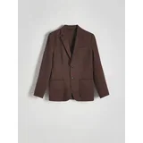 Reserved Suknjič slim fit - Rjava