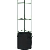 vidaXL Kavezi za rajčice s vrećama za biljke 4 kom 116 cm čelik i PP | shoptok.hr