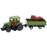 Lean_Toys RC traktor na daljinsko vodenje s prikolico in kompletom za konje | Shoptok.si
