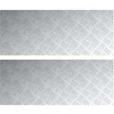 vidaXL Srebrna Aluminij 100 x 40 cm Stepenice Pravokutne | shoptok.hr