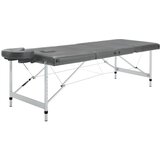 The Living Store Masažna miza s 4 conami aluminijast okvir antracit 186x68 cm - Masažna Miza, (21417081) | Shoptok.si