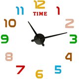  Naljepnica zidni sat 12 znamenki crne boje | shoptok.hr