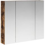  Kupaonski ormar s ogledalom Dimljeni hrast 80 x 14.5 x 70 cm | shoptok.hr