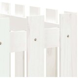 vidaXL Povišena vrtna gredica bijela 200x50x50 cm masivna borovina | shoptok.hr