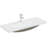 Ugradbeni umivaonik sa slavinom 101x39x18 cm keramički bijeli | shoptok.hr
