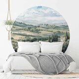  Okrugla fototapeta - Landscape with sunny green fields 230x230 | shoptok.hr