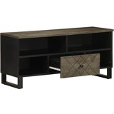Maison Chic TV omarica - TV enota - Televizijska omarica črna 100x33x46 cm trden mangov les, (21699973) Cene