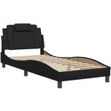 Okvir za krevet s uzglavljem crni 80 x 200 cm od umjetne kože | shoptok.hr