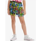 Desigual Blue-green girly floral skirt Garden - Girls