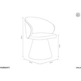 Makamii Krem jedilni stol Uala - | Shoptok.si