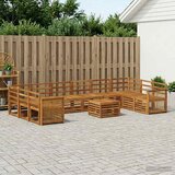  Set vanjskih sofa 8 kom. Prirodna Čvrsto drvo akacije | shoptok.hr