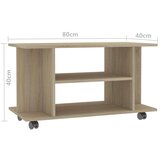TV ormarić s kotačima boja hrasta sonome 80x40x45 cm drveni | shoptok.hr
