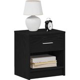  Noćni ormarić s ladicom crni 39x28x41 cm | shoptok.hr