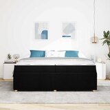  Krevetna konstrukcija s madracem Crna 200 x 200 cm tkanina | Eponuda.com