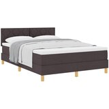  Krevet s opruga kutije Tamno smeđa 160 x 200 cm tkanina | shoptok.hr