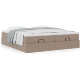 vidaXL okvir kreveta s madracima cappuccina 200x200 cm umjetna koža | shoptok.hr