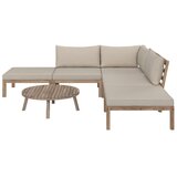 Bessagi Garden Lounge Garnitura Lina, Krem | Shoptok.si