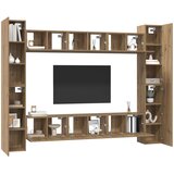  Set TV komoda 10 kom. Umjetnički hrast Konstruirano drvo Slike