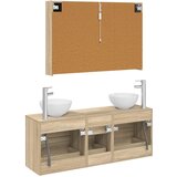  Set namještaja za kupaonicu 4 kom. Hrast sonoma | shoptok.hr