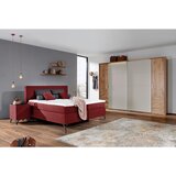 Esposa POSTELJA BOXSPRING 180 cm x 200 cm , tekstil rdeča | Shoptok.si