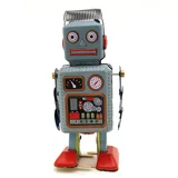 Dardanar Robot Nostalgic Toy Ornament Collection Crafts Tin Toys, (21198860)