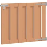 Vrtna vrata 100 x 80 cm WPC i aluminij Smeđa