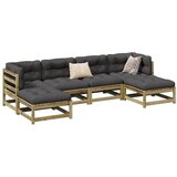 vidaXL 6-dijelni set vrtnih sofa od impregnirane borovine s jastucima Cijene