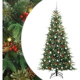 vidaXL Umetno Zložljivo Božično Drevo Zelena 210 cm PE in PVC | Shoptok.si