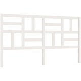  Uzglavlje za krevet bijelo 186 x 4 x 104 cm od masivne borovine | shoptok.hr