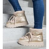 Gemre Beige platform snow boots lined with fur Sapphi | ePonuda.com
