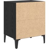 vidaXL noćni ormarić crni hrast 40x30x50 cm inženjersko drvo | shoptok.hr