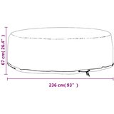  Navlaka za okruglu ležaljku 10 ušica Ø 236x67 cm | Eponuda.com