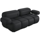 Makamii Crna sofa od imitacije kože 190 cm Lokua – | shoptok.hr