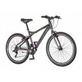 Mtb ženski bicikl visitor sivo crna