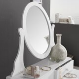 Landscape kozmetična miza steklo, leseni material | Shoptok.si