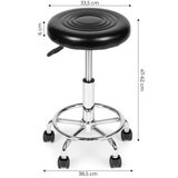 Modern Home Rotirajuca stolica, kozmeticka, medicinska, i podesiva, crna - | ePonuda.com