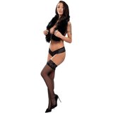 Cottelli samostoječe nogavice z čipkastim robom (črne) - 4 | Shoptok.si
