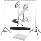  Fotografski studijski komplet s svetilkami in ozadjem, (5000288492) Cene