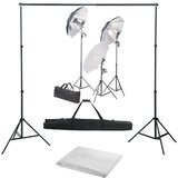 Komplet za fotografski studio sa setom svjetiljki i pozadinom | shoptok.hr