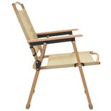  Stolice za kampiranje 2 kom bež 54x55x59 cm od tkanine oxford | shoptok.hr