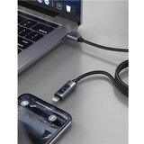 Swissten kabel LED indikator, USB-C/Lightning 1,5 m, 30W, tekstilni crni | shoptok.hr