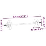  Komplet uteži 30 kg lito železo in kromirano jeklo, (20776568) | Shoptok.si