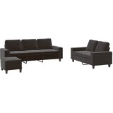  3-dijelni set sofa crni od tkanine | Eponuda.ba