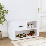 Ormarić za cipele bijeli 80 x 35 x 45 cm od konstruiranog drva | shoptok.hr