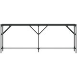  Konzolni stol crni 200 x 29 x 75 cm od konstruiranog drva | shoptok.hr