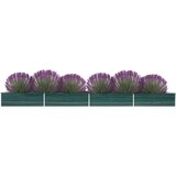  Visoka greda pocinkano jeklo 600x80x45 cm zelena | Shoptok.si