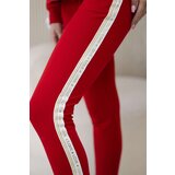Kesi Women&#039;s cotton set with stripe and welts red | Shoptok.si